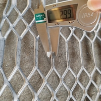 Malla Metálica Expandida de Diamante Gótico Galvanizada en Caliente de 1.2x2.4m, de Alta Resistencia, para Refuerzo y Decoración de Edificios