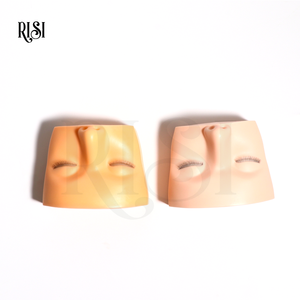 RISI Advanced Extensions <span class=keywords><strong>de</strong></span> cils Tête <span class=keywords><strong>de</strong></span> mannequin 3 couches Lash Bandes réalistes pour <span class=keywords><strong>les</strong></span> <span class=keywords><strong>yeux</strong></span> et <span class=keywords><strong>les</strong></span> sourcils pour <span class=keywords><strong>la</strong></span> pratique Cils Tête en silicone - Product Image 4