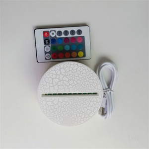 Tra noi 3D night light Creative 3D Illusion Base da tavolo in acrilico lampada da tavolo a LED lampada da tavolo - Product Image 2