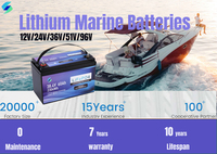 Pengisi daya baterai lithium cranking motor memancing perahu trolling pengisi daya baterai laut tahan air dengan 3 kabel untuk setiap baterai 12v 24v 36v