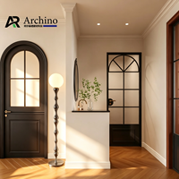 Porte Arquée en Fer Forgé de Luxe Faite à la Main, Utilisation Commerciale Moderne, Entrée Intérieure, Taille Personnalisée, Vente en Gros, Approvisionnement Direct Usine