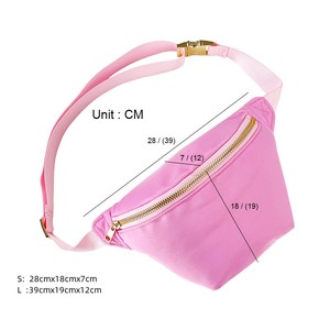 Logo personnalisé étanche unisexe fermeture éclair sac à main Jumbo Hip Bum sac bandoulière Fanny Pack taille sac Nylon ceinture sac pour les femmes - Product Image 4