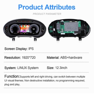 NaviHua Digital Instrument Panel <b>for</b> Audi A3 2014-2020 Linux Carplay LCD Dashboard Auto Virtual Cockpit - Product Image 5