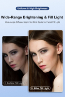 Luz LED Portátil P8 para Cámara, Teléfono Inteligente, Laptop, Selfie, Resistente al Agua, a Prueba de Golpes, Plegable, Temperatura de Color Ajustable