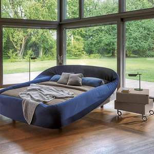 <span class=keywords><strong>Cama</strong></span> Doble Infantil Moderna y Creativa de Diseño, Estilo <span class=keywords><strong>Nido</strong></span> de Pájaro, con Cabecera Alta, Simple, de Tela, Divertida - Product Image 5