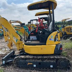 Excavateur hydraulique sur chenilles Komatsu PC35 PC30 PC40MR d'occasion en bon état Composants centraux tels que roulement de pompe à engrenages pour moteur - Product Image 4