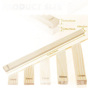 Planches d'enseignement en bois pour la poterie, guides de roulement pour argile, rouleaux à poterie multi-tailles, outils de poterie - Product Image 5
