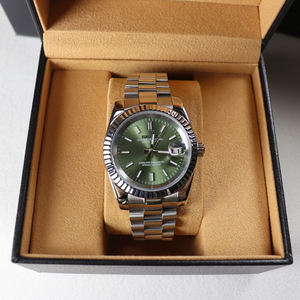 Reloj de Pulsera de Acero Inoxidable para Hombre, Estilo Ejecutivo, Cristal de Zafiro, Resistente al Agua 5 ATM, Parte Trasera Transparente, Movimiento Mecánico, 22 mm - Product Image 2