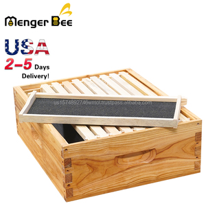 ชุดกล่องเลี้ยงผึ้งแบบใหม่ Menger Bee Beekeeping Beehive Drood Super Mini Box Set กล่องเลี้ยงลูกผึ้งเคลือบแว็กซ์มาตรฐาน 10 เฟรม รับประกัน 2 ปี สำหรับฟาร์มผึ้ง - Product Image 1