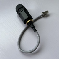 Konektor Kabel Ethernet Gland M16 yang Andal, Konektor LAN RJ45 Tahan Air dengan Kabel Pigtail L 25cm atau Sesuai Permintaan Anda