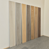 Revêtement de sol en vinyle imperméable effet planche, LVT durable pour salle de bain, cuisine, usage commercial, imitation bois et pierre