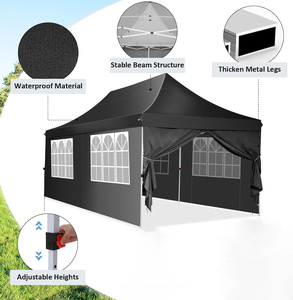 Tienda de campaña personalizada con toldo impermeable Pop-Up Gazebo 3*6 con marco de acero de tela para eventos al aire libre Tienda de feria comercial - Product Image 1