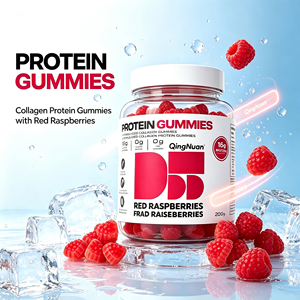 Gomitas de Colágeno 16g Proteína Sabor Frambuesa Roja Sin Azúcar Sin Grasa Sin Gluten Suplemento de Proteína de Colágeno - Product Image 5
