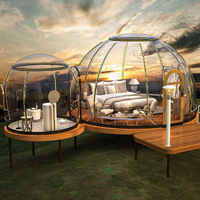 Tente Dôme PC de Luxe pour Hôtel avec Coque en Polycarbonate Préfabriquée pour Habitation