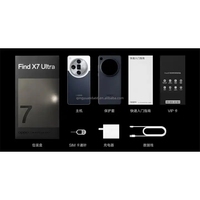 Téléphone mobile original Find X7 Ultra 5G, écran 6,82 pouces, Snapdragon 8 Gen 3, 16 Go + 512 Go, batterie 5000 mAh, chargeur 100 W, prise en charge du NFC