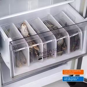 Caja de almacenamiento prefabricada de plástico duradero, organizador de oficina, contenedor de almacenamiento de alimentos para cocina, respetuosa con el medio ambiente, estilo moderno - Product Image 2