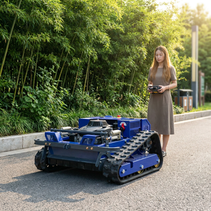 Tondeuses à gazon télécommandées sur chenilles à moteur essence 4 temps, autopropulsées, pour l'entretien des terrains - <span class=keywords><strong>Prix</strong></span> usine - Product Image 1