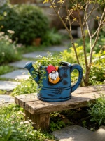 Jardinière en ciment style fée, mini-cabane en forme de gland, pot de fleurs pour micro-paysage, décoration rustique extérieure, sculptée à la main, style américain