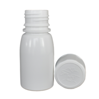30ml Vente en gros Emballage de médicaments liquides Bouteille en plastique PP blanche pour eau de sirop Produit de haute qualité