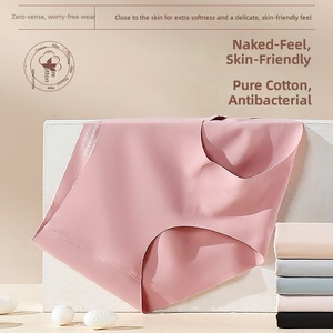 <span class=keywords><strong>Culotte</strong></span> string de yoga gothique pour femme en soie glacée unie, sans couture, anti-frottement, antibactérienne, taille mi-haute, sensation seconde peau, confort optimal - Product Image 2