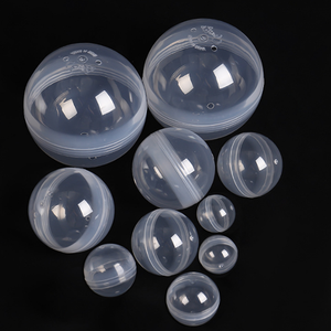 Оптовая продажа, Детские прозрачные твердые цветные, 60 мм, 65 мм, 75 мм, 80 мм, 100 мм, пустые яйца, дешевые, пользовательские игрушки, торговый автомат, пластиковые капсулы - Product Image 2