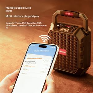 Altavoz portátil Newman V96W para personas mayores, con función de llamada de emergencia SOS, <span class=keywords><strong>karaoke</strong></span>, radio de gran volumen para bailes, de plástico - Product Image 3