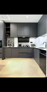 Armoire de cuisine modulaire, luxe moderne, cuisine complète, îlot, bois massif, garde-manger, armoires de cuisine personnalisées, ISO9001 - Product Image 2