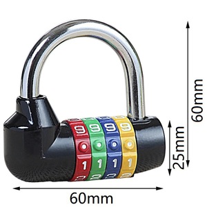 <span class=keywords><strong>Candado</strong></span> <span class=keywords><strong>de</strong></span> Combinación en U <span class=keywords><strong>de</strong></span> Aleación <span class=keywords><strong>de</strong></span> Zinc, Duradero, con Código <span class=keywords><strong>de</strong></span> 5 Dígitos, 60x60x25mm, <span class=keywords><strong>Candado</strong></span> <span class=keywords><strong>de</strong></span> Seguridad al por Mayor para Equipaje, Cajones, Gabinetes y Bicicletas - Product Image 1