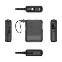 Batterie externe 10000mAh 22.5W à charge rapide avec câble intégré, chargeur portable, affichage numérique LED pour iPhone Android