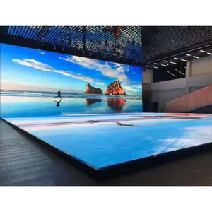 Layar lantai dansa p4.81layar Led HD 500x500 layar Cub warna penuh OEM P4.81 SDK dinding Video Led transparan 3 tahun luar ruangan