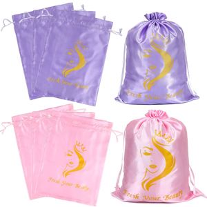 Sac d'emballage de luxe personnalisé pour accessoires capillaires, sac pour extensions de cheveux sans quantité minimale de commande pour usage domestique - Product Image 5
