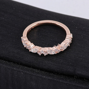 Bague de mariage personnalisée vvs moissanite, bracelet d'éternité, conception de bijoux en or 14k, Offre Spéciale - Product Image 3