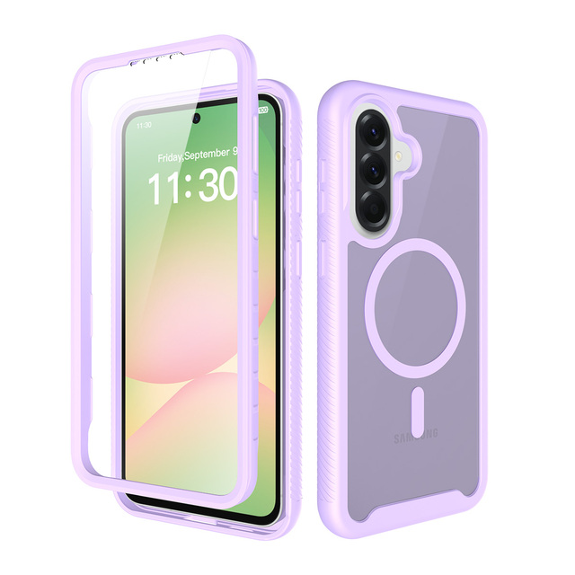 Phone case with Screen Protector for samsung galaxy A57 A37 A27 A17 A07 A06 A16 A26 Anti-Fingerprint TPU PC Material Phone Cover
