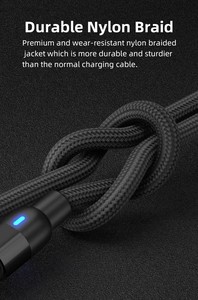 Vendita calda cavo di ricarica magnetico USB universale 3 in 1 - 540 cavo di ricarica per telefono magnetico rotante con luce a LED - Product Image 4