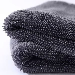 Toalla de Microfibra Ecológica con Logotipo Personalizado, Tejido Trenzado Comprimido, Absorbente, para Lavado y Secado de Autos, Color Sólido - Product Image 3