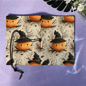 Vintage A6 fait à la main cahier cravate fermeture Pages amovibles cadeau attentionné pour les amateurs de vin citrouilles <span class=keywords><strong>sorcière</strong></span> chapeaux Branches Le - Product Image 6