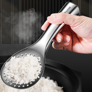 304 Stainless Steel Rice <b>Spoon</b> Large Size Stand-Up Non-Stick <b>Serving</b> <b>Spoon</b> For Household Use - Product Image 1