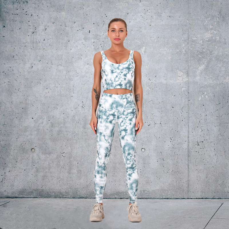 New Product  Fashion Modern Breathable Workout Clothing Women Active Wear  Yoga Pants  BRA  5 colors fitness