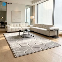 Tapis gaufré 3D pour hôtel et maison, tapis de sol décoratif, tapis de salon, tapis de sol gaufré, vente chaude
