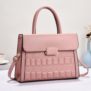Nouveau sac à main élégant et simple pour maman, en PU, avec fermeture éclair, grande capacité, sac à main pour femmes d'âge moyen, sacs de luxe pour femmes, sac à main de marque célèbre - Product Image 4