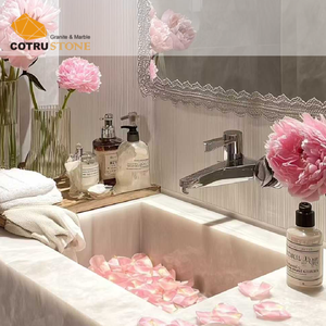 Vasque en quartzite blanc Cotrustone <span class=keywords><strong>Cristallo</strong></span> pour salle de bain de villa - Product Image 4