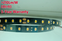 Bande LED Haute Efficacité 210lm W 24V Économie d'Énergie Faible Consommation d'Énergie Blanc Chaud Dimmable Longue Durée de Vie OEM