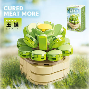 Nuevas llegadas ABS plásticos DIY MOC Carnation Lily Mini ladrillos Margarita flor inmortal Micro bloques de construcción juguetes para decoración del hogar - Product Image 2