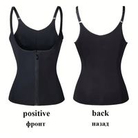 Gaine amincissante pour femme, corset de maintien abdominal, gaine sculptante à fermeture éclair, gilet d'entraînement push-up