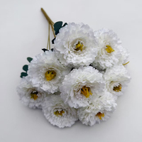 PT-P9007 Vente en gros de fleurs artificielles en soie décoratives pour mariage, pivoine artificielle au toucher réel, fleurs de pivoine artificielles