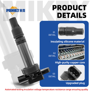 Bobina di Accensione MIKEY di Alta Qualità per Suzuki Celerio Kizashi <span class=keywords><strong>Vitara</strong></span> S-Cross New Alto 3340078M00 Ricambi Auto SUZUKI - Product Image 2