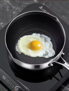 หม้อไอน้ำทำอาหารแบบไม่เคลือบสีหม้อสแตนเลส316สำหรับทำอาหารหม้อแบบไม่ติดกระทะเครื่องครัวสำหรับทารกนม - Product Image 2