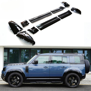 Veidt pour Land Rover New Defender Panneau de porte de <span class=keywords><strong>carrosserie</strong></span> peint 90 Noir Brillant Décoration 110 Jupes latérales spéciales non destructives - Product Image 3