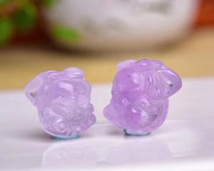 Quarzo naturale guarigione cristallo cartoon figurine sculture lavanda ametista <span class=keywords><strong>farfalla</strong></span> <span class=keywords><strong>elefante</strong></span> per ciondolo - Product Image 4