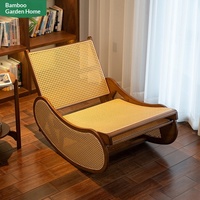 Fauteuil inclinable à bascule Lazy Sofa, style luxe léger, en résine tressée, pour une personne, mobilier moderne pour salon